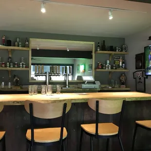 Part of the bar.