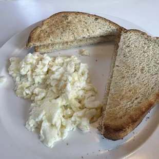 Egg whites and toast