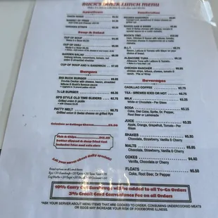 sushi and sashimi, menu