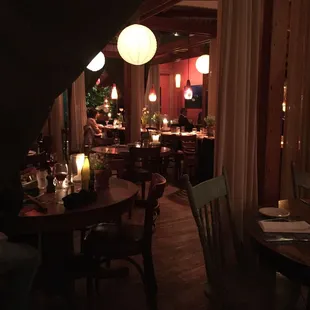 View of the dining area.