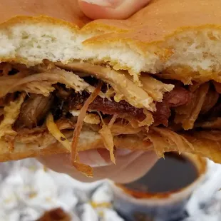 Bucks bbq pulled pork sandwich &quot;salt lick&quot;