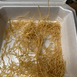 noodles in a container