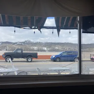 View of river from inside.