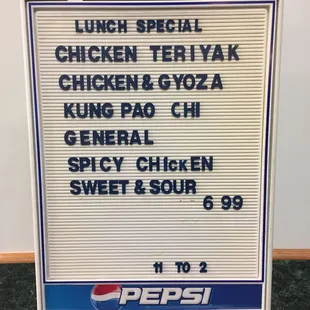 Lunch Special - $6.99