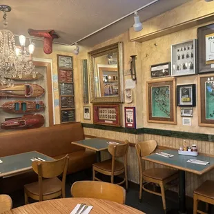 It's great to walk around the restaurant to look at all the wonderful history. I wish the food was better.