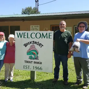 New owner Jim with his first customers.