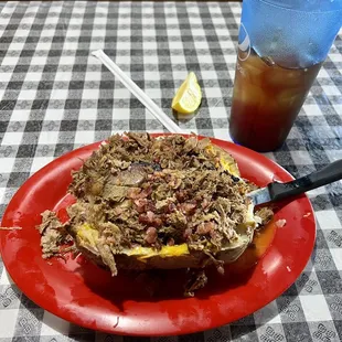 Brisket baked potato.