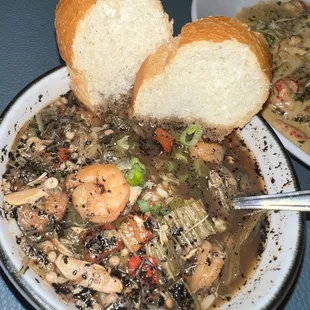 Seafood Gumbo. It was ok.