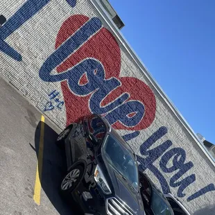 Mural on side of building