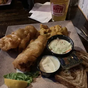 Friday fish fry with au gratin potatoes