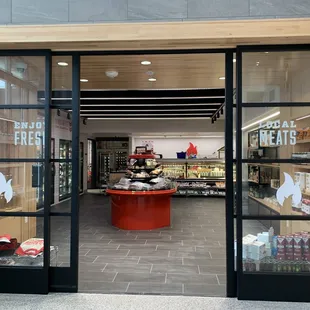 the inside of a store