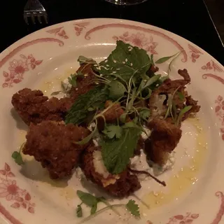 Falafel Crusted Cauliflower