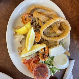 a plate of food on a table