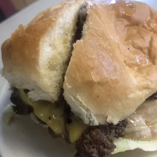 Double cheeseburger!