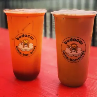 Thai Milk Tea and Lavender Milk Tea