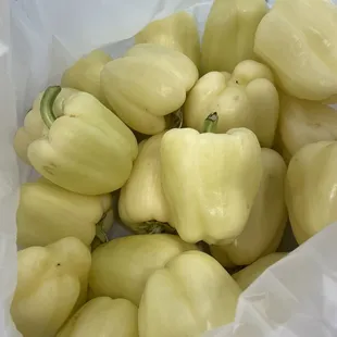 White bell peppers