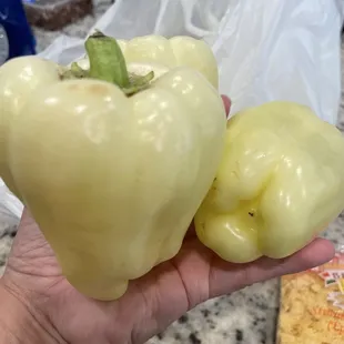 White bell peppers