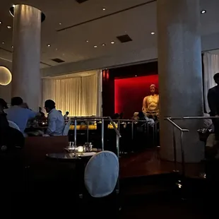 Lower dining area