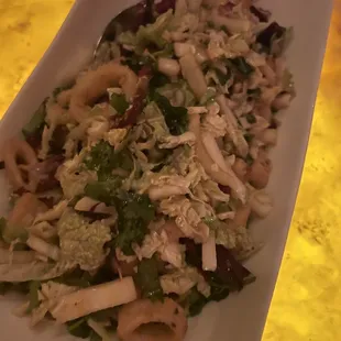 Crispy Calamari Salad
