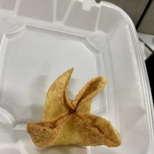 Huge crab rangoon!!