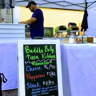 a man preparing food