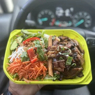 Tri tip noodle bowl