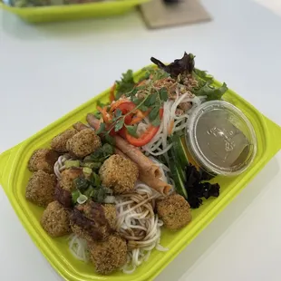 tofu noodle bowl with OG buddha sauce