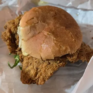 Fried chicken sandwich