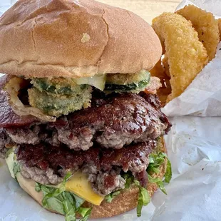 Big Buddah with bacon and fried jalapeños