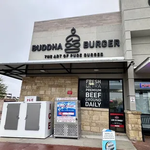 the front of the restaurant