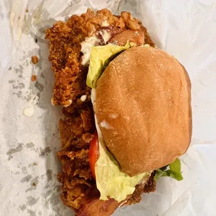 Chicken Bacon Ranch. Huge portion