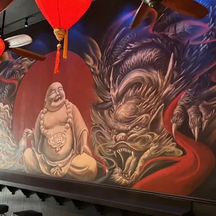 Inside Mural at the Lounge.