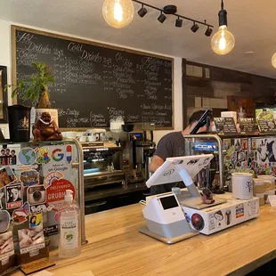 a man working behind the counter