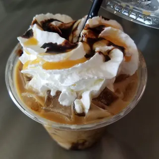 Almond Turtle Iced Latte