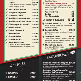 Regular Menu
