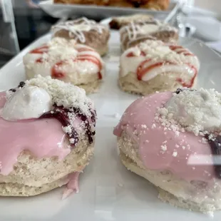 a variety of pastries