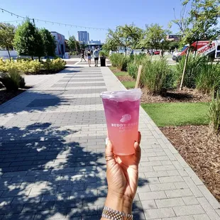 Sparkling sunrise refresher