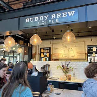 customers at the counter