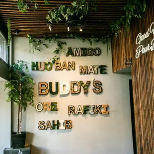 a sign for a restaurant