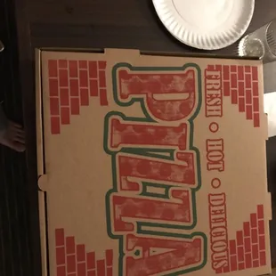 a pizza box