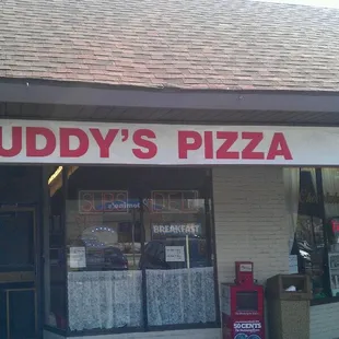 the front of the restaurant