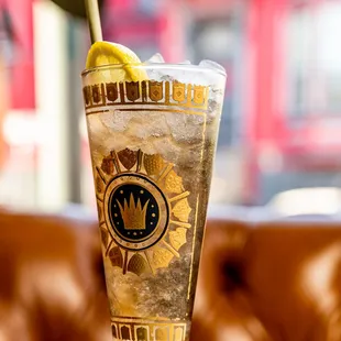 non-alcoholic plum spritz