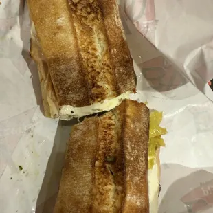 Hot Turkey pesto sandwich