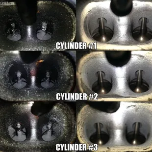 We are walnut shelling intake ports on GDI engines.