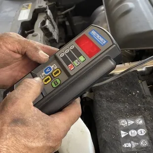 Checking battery