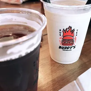 $2.50 beer pint and Mexican Vanilla milkshake- YUM!