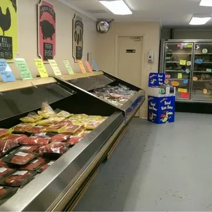 a variety of meats