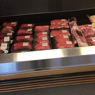 a display of beef