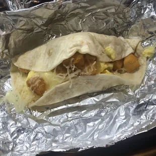Potato Egg &amp; Cheese Breakfast Taco