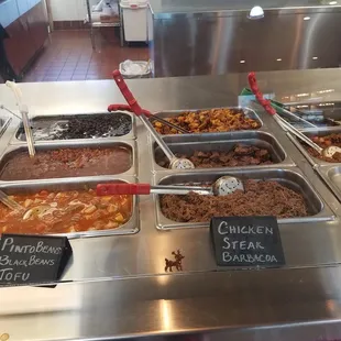 warm fresh food options